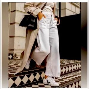 Simon Miller Lamere W005 wide leg crop jeans. White. Size 29. NWT. Super cute!